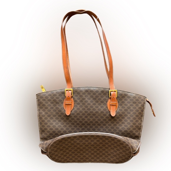 Vintage Celine Macadam Tote Handbag - Picture 2 of 5